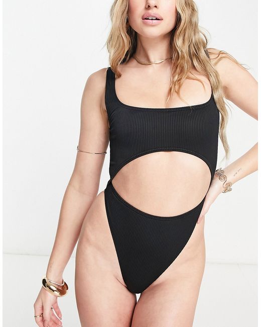 South Beach rib cut out swimsuit in