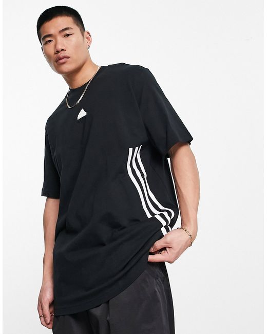 Adidas Performance adidas Sportswear future icons 3 stripes t-shirt in