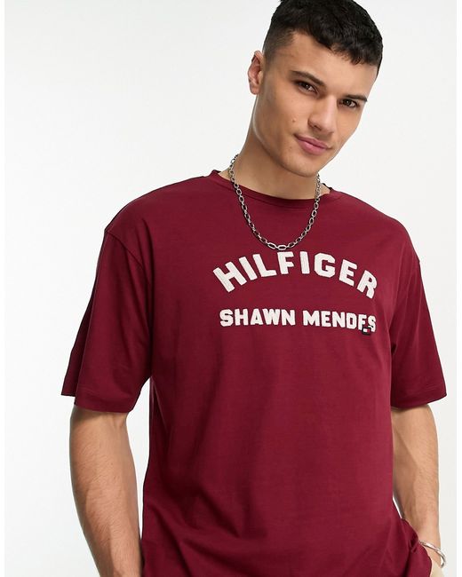 Tommy Hilfiger x Shawn Mendes short sleeve archive logo t-shirt in
