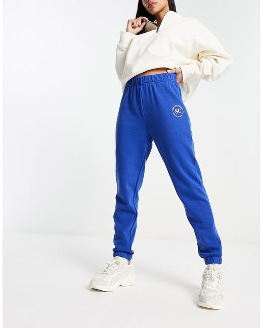 Only sweatpants in cobalt part of a set