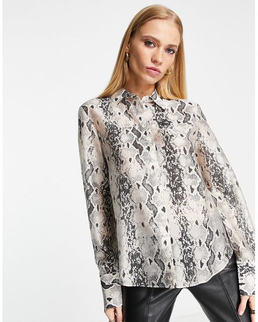Other Stories blouse in snake print-