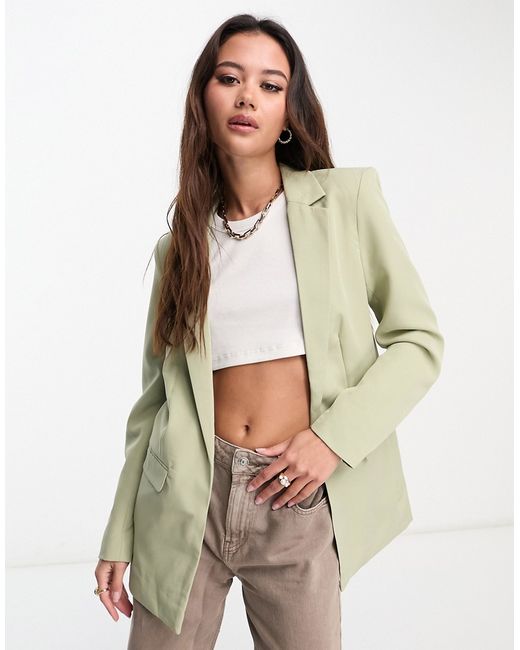 Pieces tailored blazer in pale