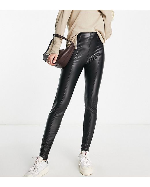 New Look Tall faux leather leggings in