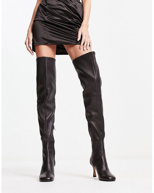 Other Stories over the knee leather boots in