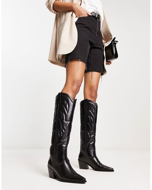Na-Kd x Moa Mattsson knee high western boots in
