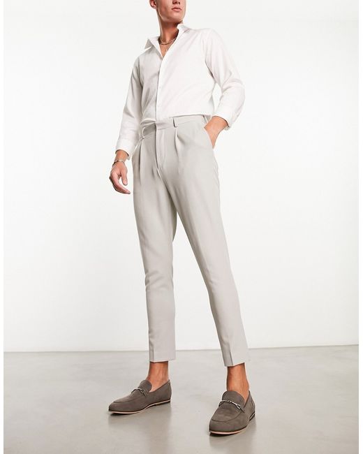 Asos Design tapered smart pants in mid