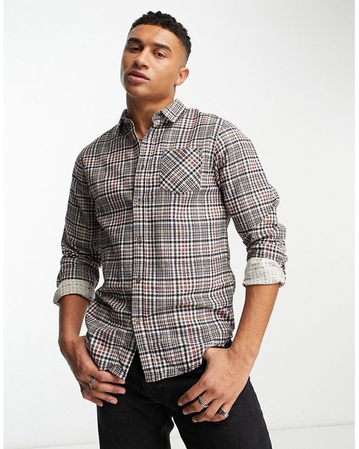 Brave Soul heritage plaid shirt in