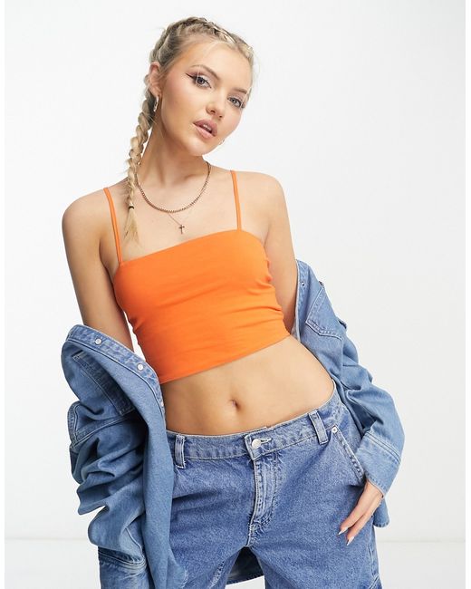 Monki cropped cami top in part of a set