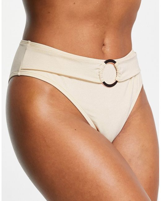 Ivory Rose Fuller Bust high waist bikini brief in shimmer