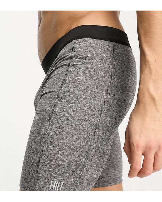 Hiit active training boxer shorts in heather