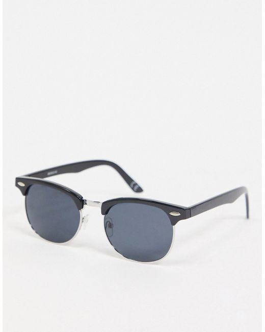 Asos Design retro sunglasses with smoke lens in