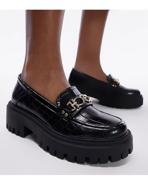 TopShop Wide Fit Lacey chunky loafer in