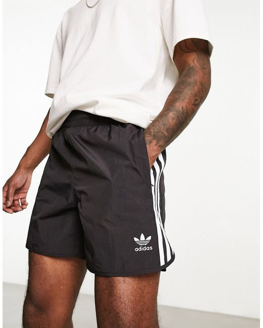 Adidas Originals adicolor 3-Stripes sprinter shorts in