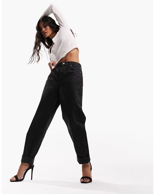 Asos Design relaxed mom jeans in