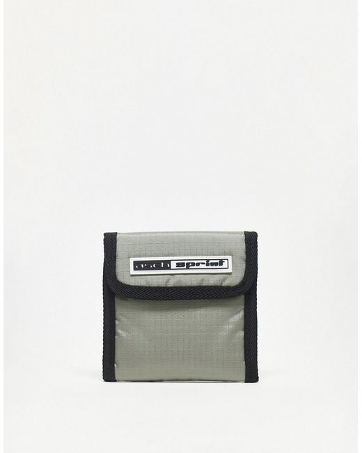 Asos Design skate wallet in textured with badge