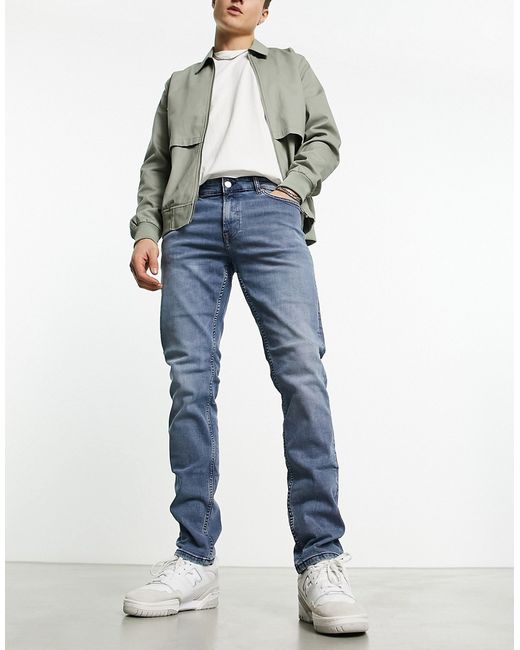 Only & Sons Loom slim fit jeans in blue wash