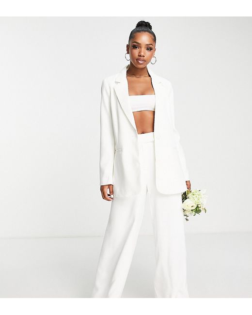 Ever New Bridal oversized suit blazer in ivory part of a set-