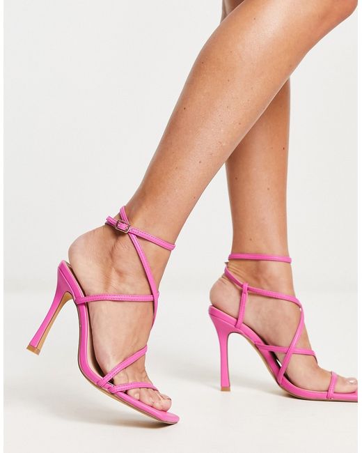 London Rebel strappy heeled sandals in