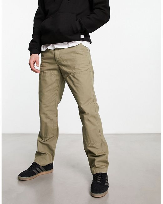 Only & Sons loose fit worker pants in khaki-