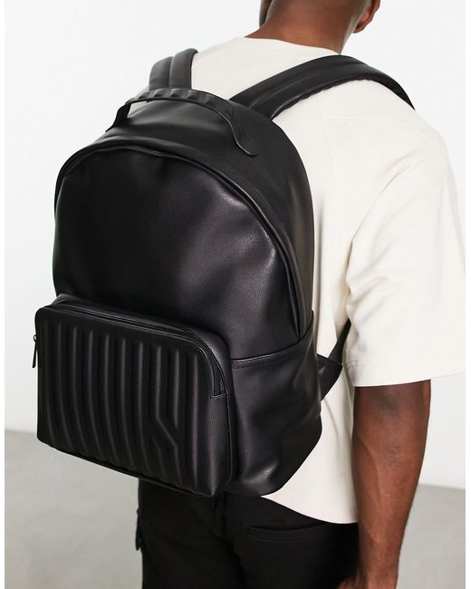 Bershka front pocket detail backpack in