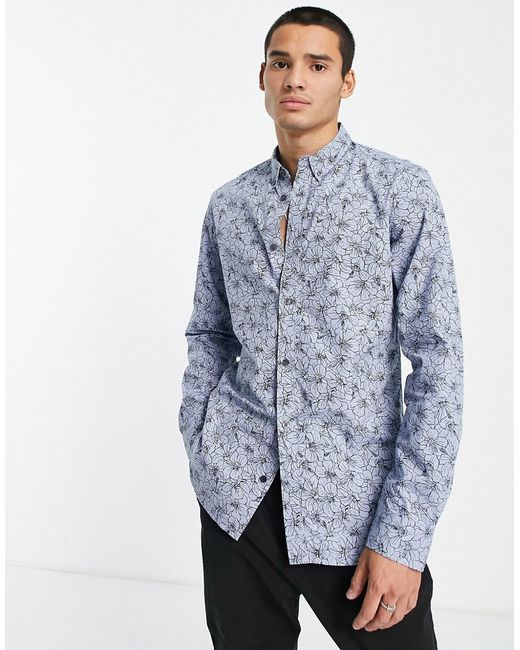 French Connection flower shirt in