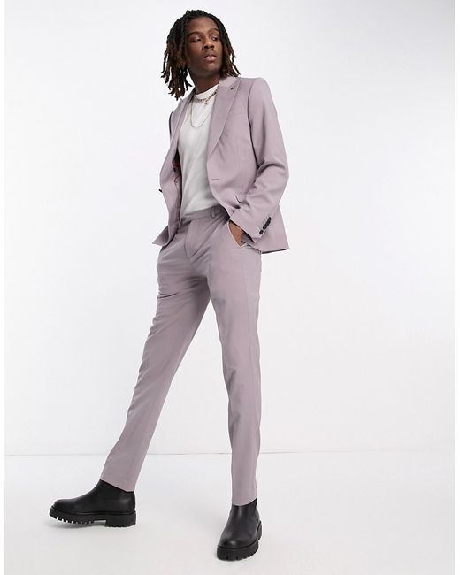 Twisted Tailor buscot suit pants in lilac-