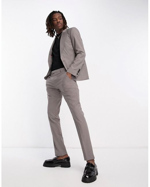 Twisted Tailor buscot suit pants in mink