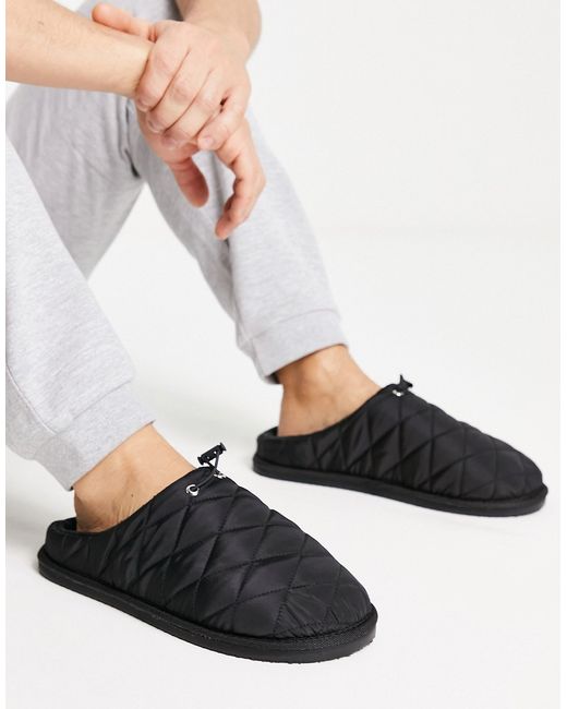 New Look quilted slippers in