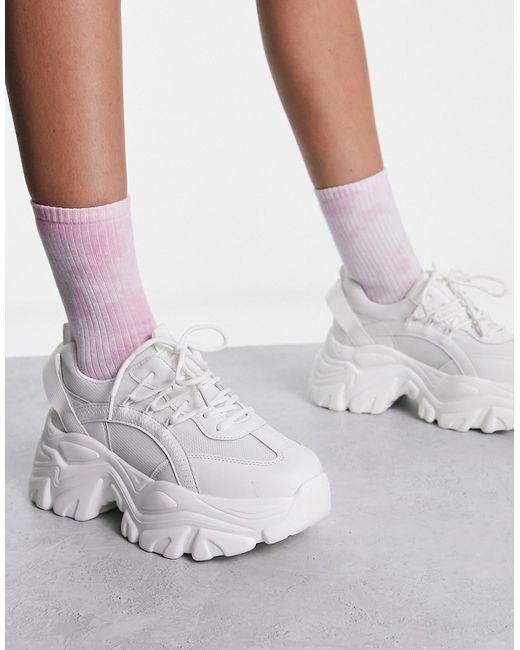 Truffle Collection super chunky sporty lace up sneakers in