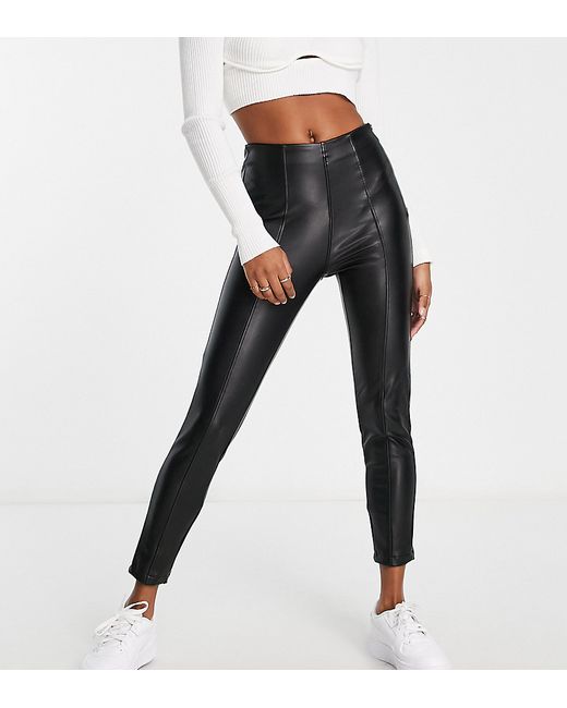 New Look Petite faux leather legging in