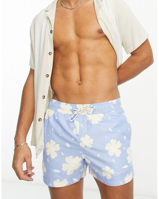 New Look floral swim shorts in