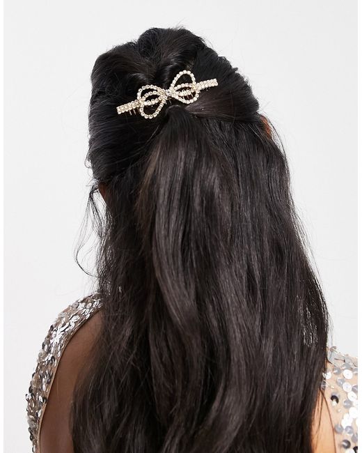 True Decadence occasion hair comb in with crystal bow