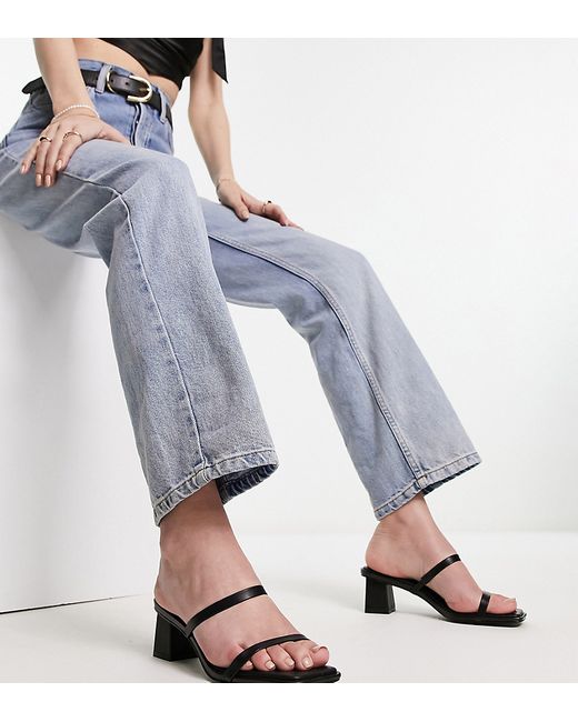 Raid Wide Fit Frieda strappy mid heeled sandals in