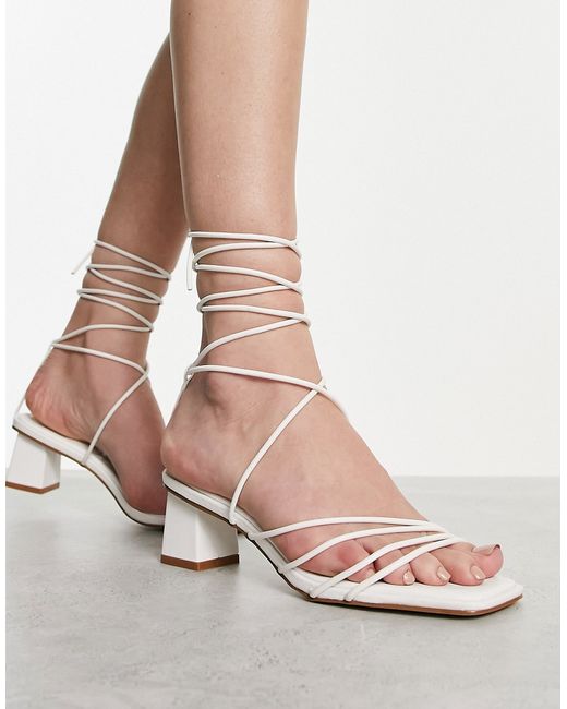 Raid Lycia strappy mid heeled sandals in