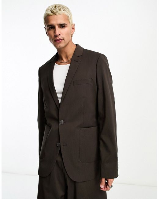 Asos Design skinny suit jacket in