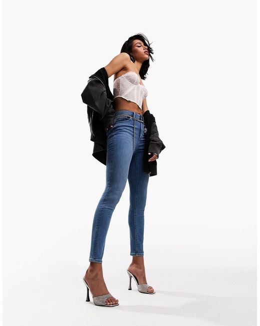 Asos Design ultimate skinny jeans in mid