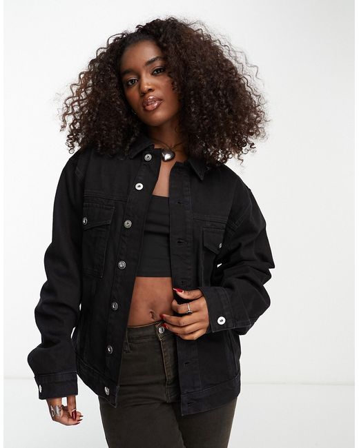 Collusion oversized denim jacket in