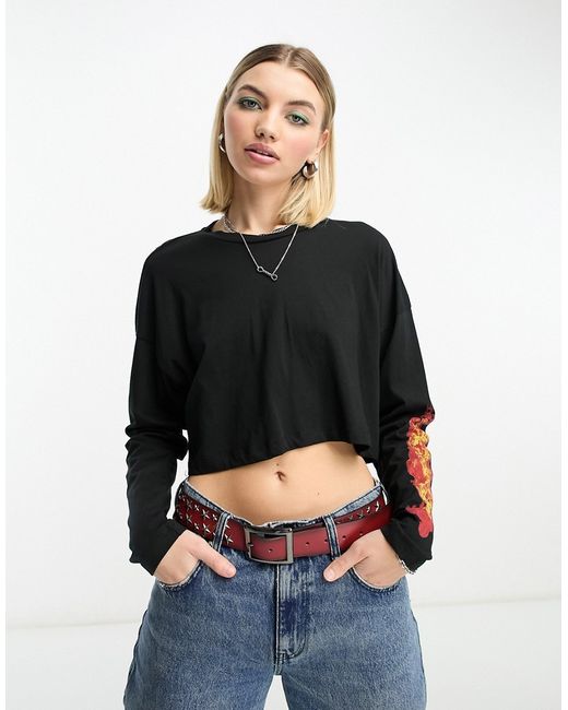 Noisy May fire sleeve top in