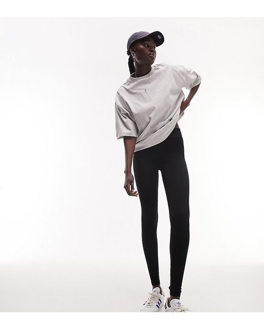 Topshop Tall ribbed seamless leggings in