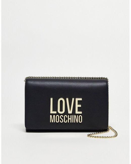 Love Moschino logo cross body bag in