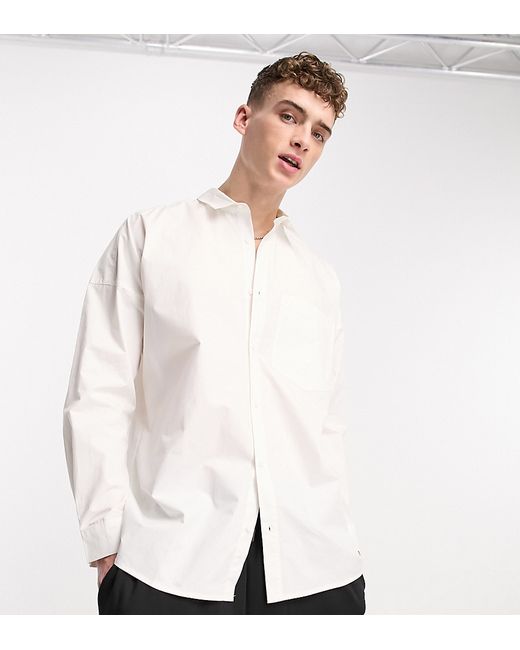 Collusion drop shoulder oversized shirt in
