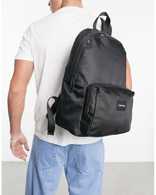 Calvin Klein logo campus backpack in