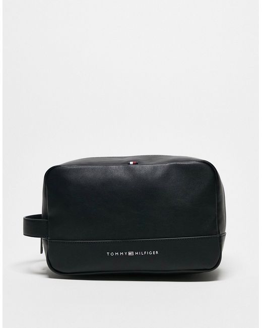 Tommy Hilfiger essential PU toiletry bag in