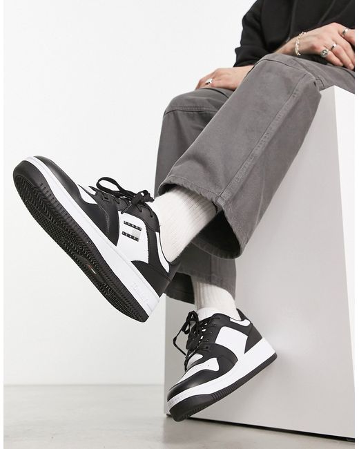 Tommy Jeans basket leather sneakers in
