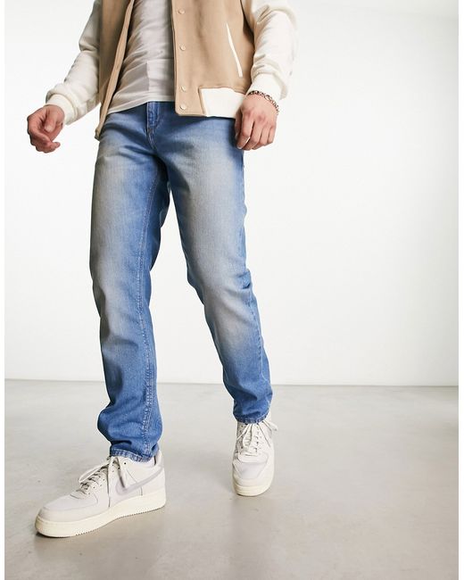 Asos Design slim jeans in mid wash