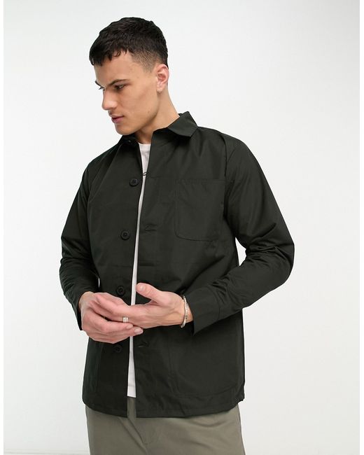 French Connection lined utility jacket in black-
