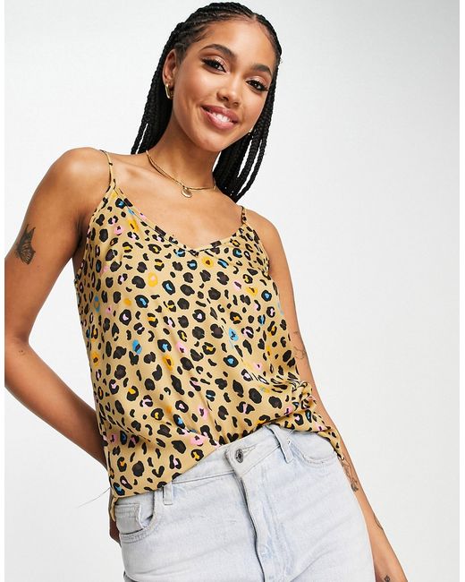 Never Fully Dressed cami top in leopard confetti print part of a set-