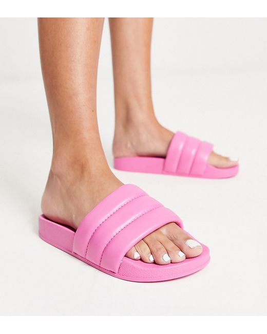 Truffle Collection Wide Fit pool slide in bright