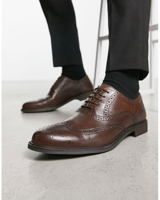 Thomas Crick leather formal brogues in