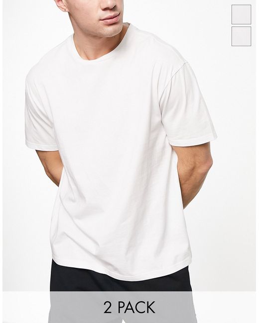 Another Influence 2 pack boxy fit t-shirt in